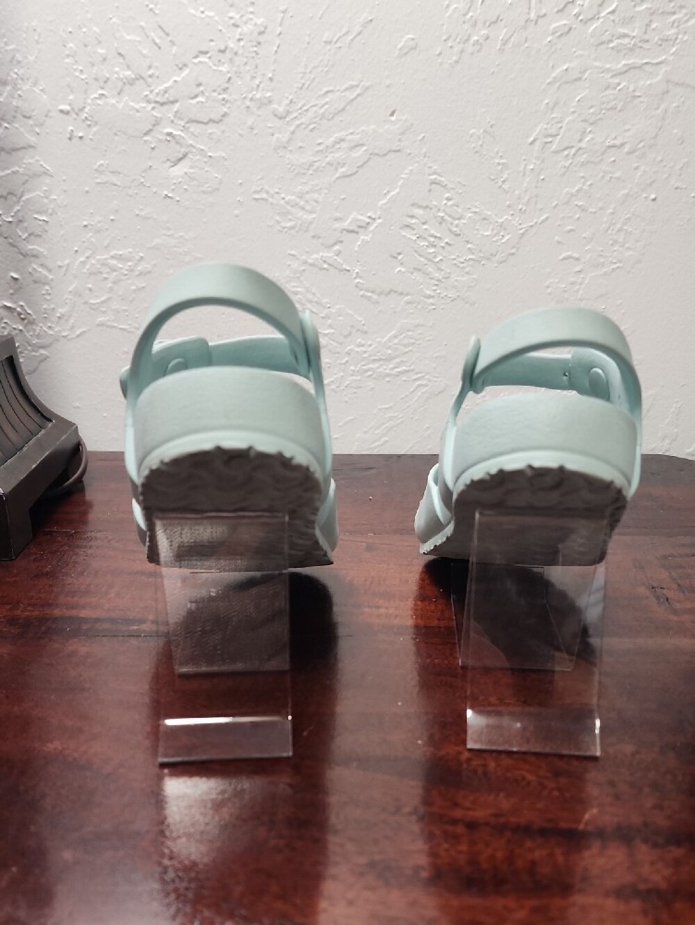 Birkenstock Kids Mint Green Adjustable Buckle Sandals - Picture 3 of 6